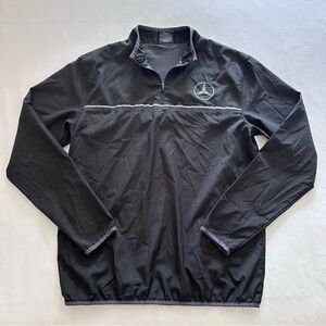 Colosseum | Mercedes-Benz Logo Black Lightweight Wind Breaker Jacket Size M